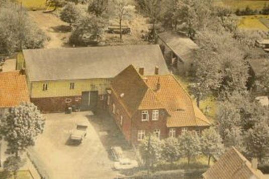 Luftaufnahme Gästehaus Braband, Sommer 1962